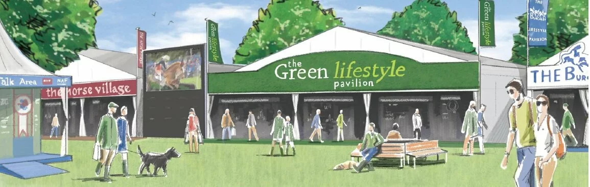 The Green Lifestyle Pavilion - Burghley Horse Trials glpartisits impression